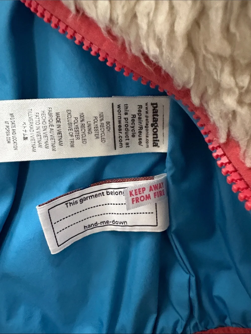 Patagonia cozy sherpa